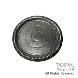 PLATO LAMINADO NEGRO  N.16 16CM x 10